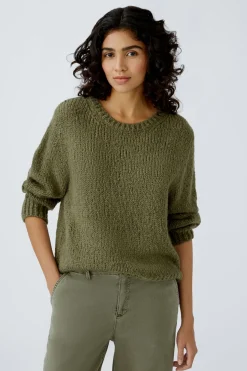 Damen Oui Pullover mit Wolle und Mohair