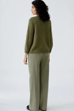 Damen Oui Pullover mit Wolle und Mohair