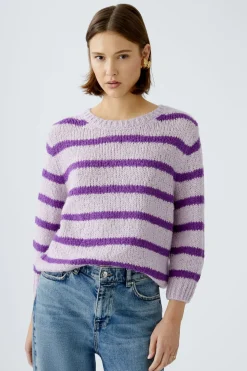 Damen Oui Pullover mit Wolle und Mohair