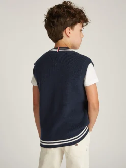 Kinder Tommy Hilfiger Pullunder mit V-Ausschnitt
