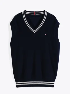 Kinder Tommy Hilfiger Pullunder mit V-Ausschnitt