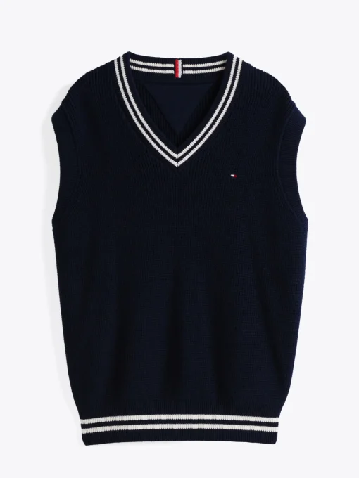 Kinder Tommy Hilfiger Pullunder mit V-Ausschnitt