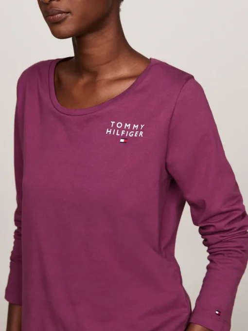Damen Tommy Hilfiger Pyjama Langarmshirt