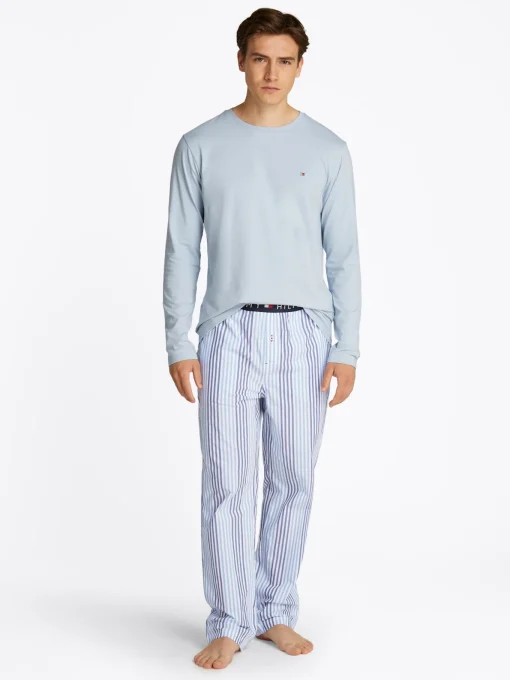 Herren Tommy Hilfiger Pyjama Set Lang
