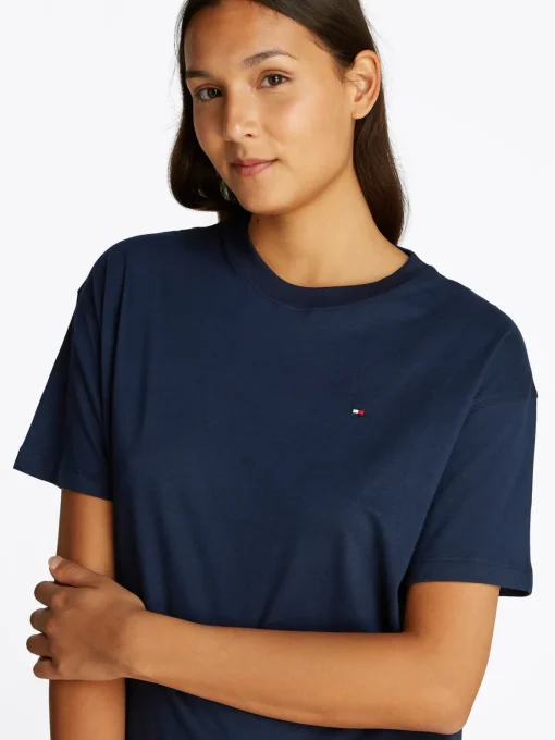 Damen Tommy Hilfiger Pyjama Shirt Kurzarm