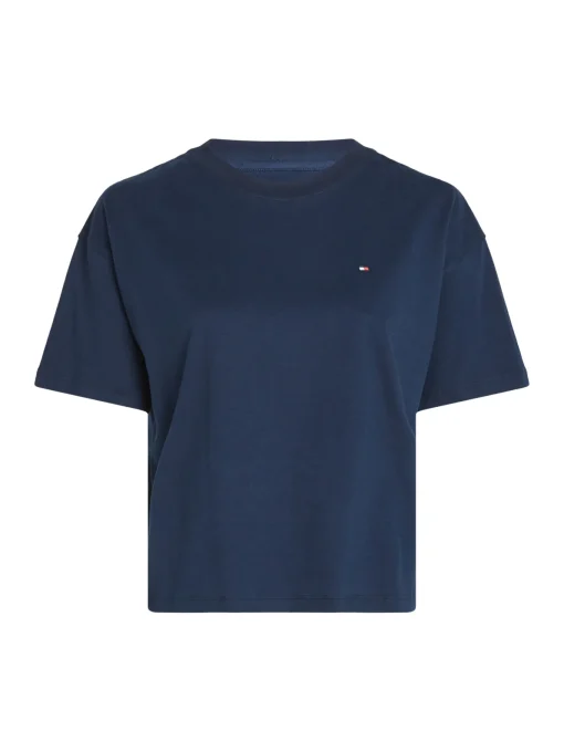 Damen Tommy Hilfiger Pyjama Shirt Kurzarm