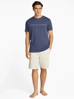 Herren Tommy Hilfiger Pyjama Shirt Kurzarm