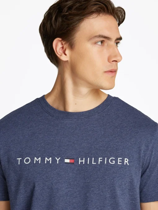 Herren Tommy Hilfiger Pyjama Shirt Kurzarm