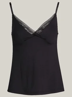 Damen Tommy Hilfiger Pyjama-Cami-Top mit Spitzenbesatz