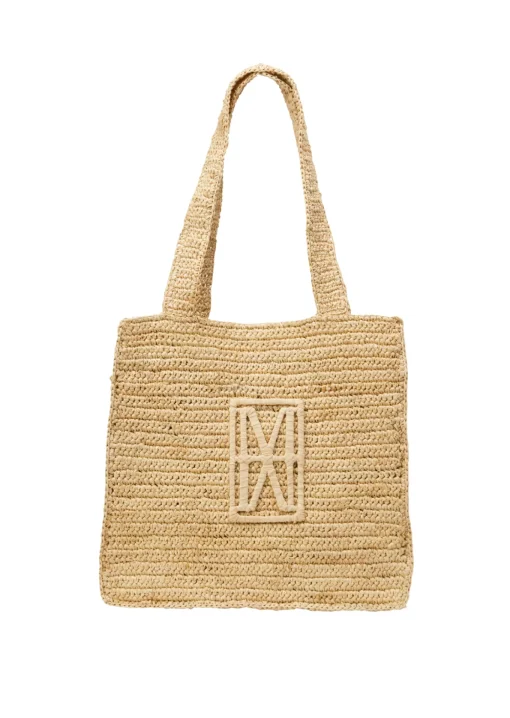 Damen Marc O´Polo Raffia-Shopper mit gesticktem Logo