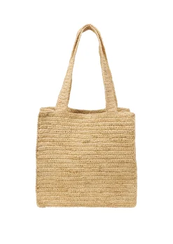Damen Marc O´Polo Raffia-Shopper mit gesticktem Logo