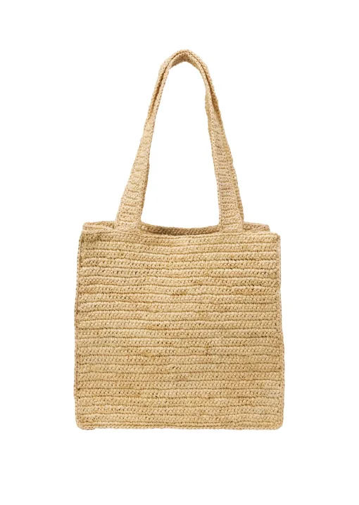 Damen Marc O´Polo Raffia-Shopper mit gesticktem Logo