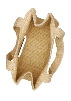 Damen Marc O´Polo Raffia-Shopper mit gesticktem Logo