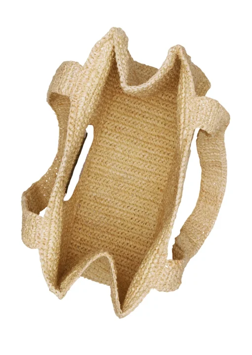 Damen Marc O´Polo Raffia-Shopper mit gesticktem Logo