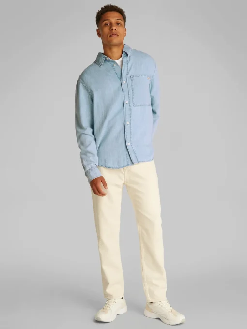 Herren Calvin Klein Jeans Regular Denim Overshirt