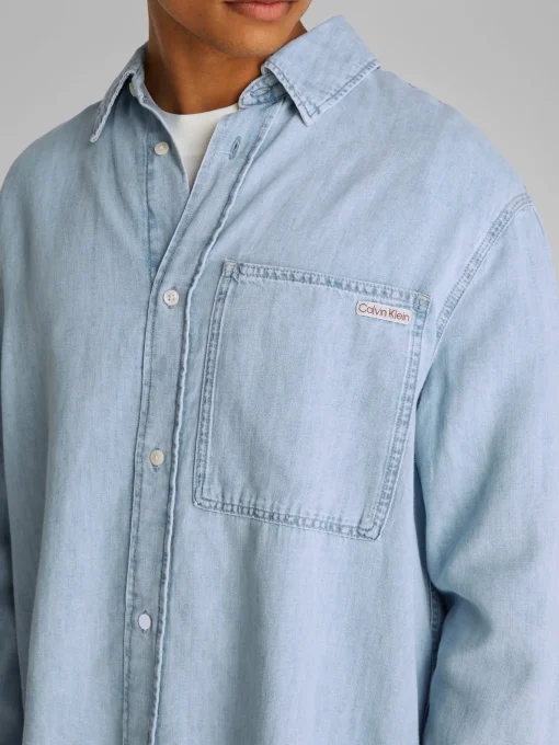 Herren Calvin Klein Jeans Regular Denim Overshirt