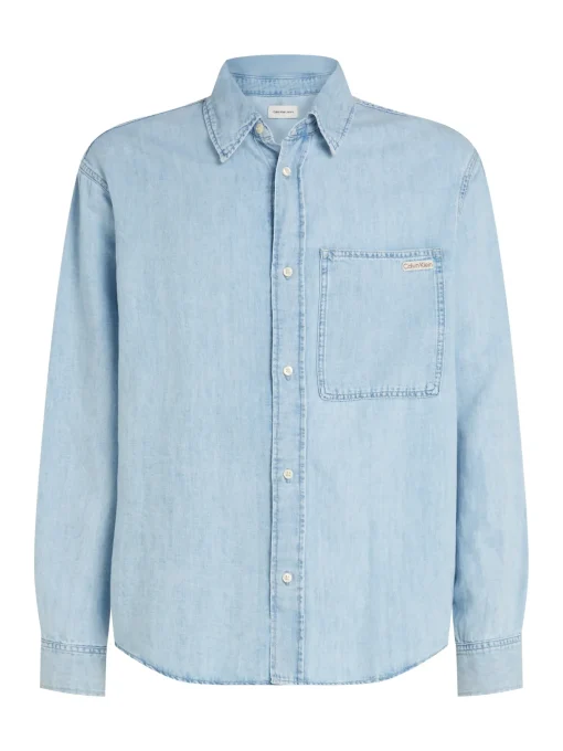 Herren Calvin Klein Jeans Regular Denim Overshirt