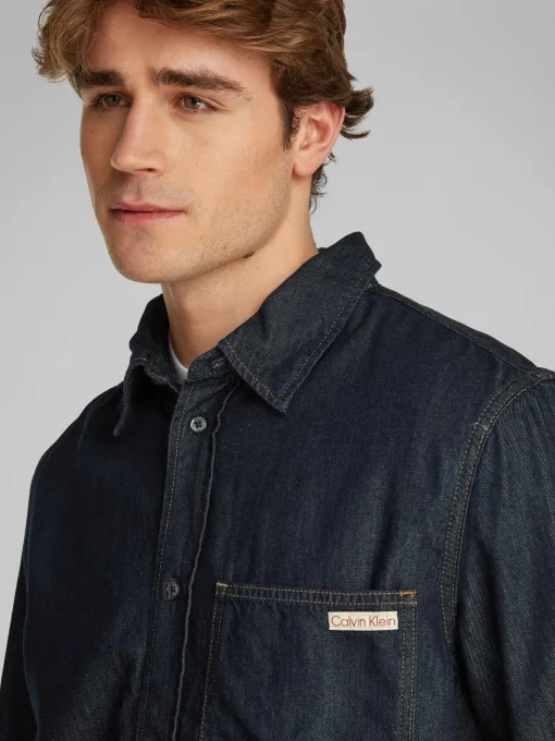 Herren Calvin Klein Jeans Regular Denim Shirt