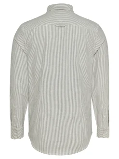 Herren Tommy Jeans Regular Fit gestreiftes Popeline-Hemd