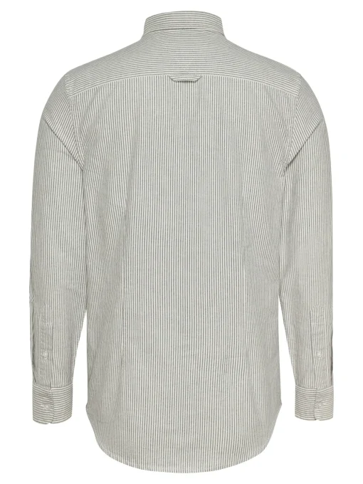 Herren Tommy Jeans Regular Fit gestreiftes Popeline-Hemd