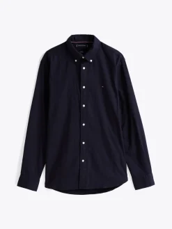Herren Tommy Hilfiger Regular Fit Hemd mit aufgestickter Flag