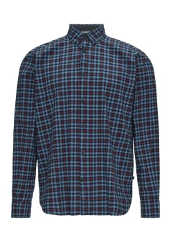 Herren s.Oliver Regular Fit: Kariertes Hemd mit Button-Down-Kragen