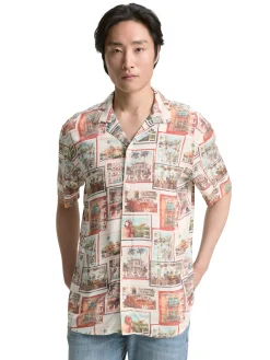 Herren Tom Tailor Regular Fit Kurzarmhemd im Hawaii-Look