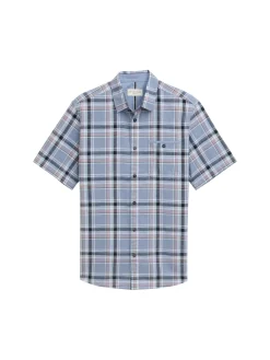 Herren Tom Tailor Regular Fit Kurzarmhemd mit Karomuster