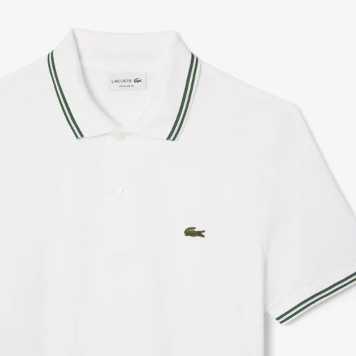 Herren Lacoste Regular Fit-Polohemd L.12.12 mit Akzent-Einfassung