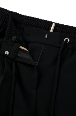 Damen Boss Regular-Fit Hose aus japanischem Krepp