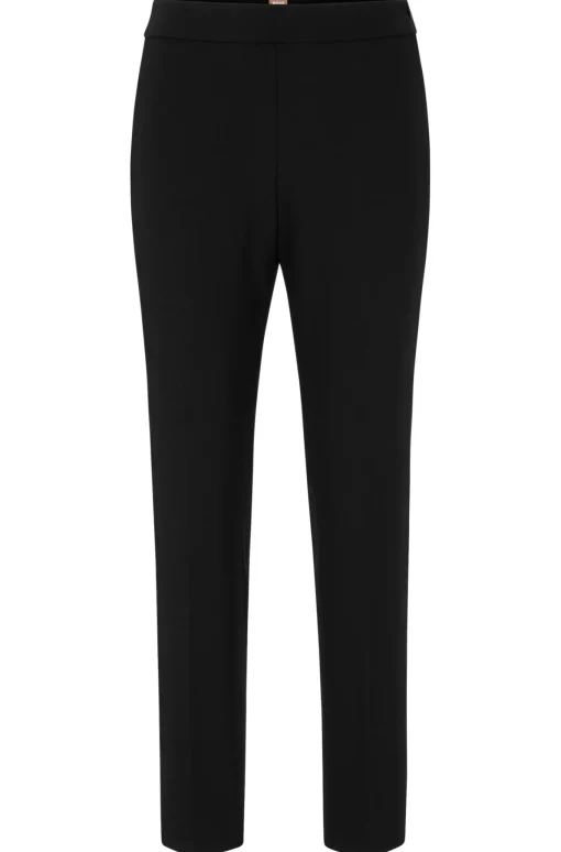 Damen Boss Regular-Fit Hose mit konischem Beinverlauf