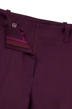 Damen Hugo Red Regular-Fit Hose mit weitem Beinverlauf