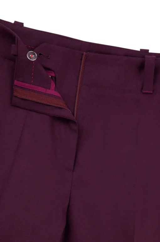 Damen Hugo Red Regular-Fit Hose mit weitem Beinverlauf