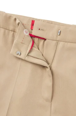 Damen Hugo Red Regular-Fit Hose mit weitem Bein