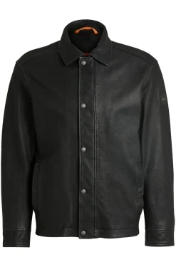 Herren Boss Orange Regular-Fit Jacke aus Leder