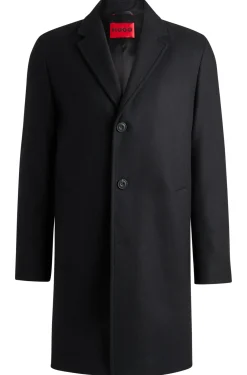 Herren Hugo Red Regular-Fit Mantel aus Woll-Mix