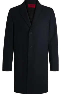 Herren Hugo Red Regular-Fit Mantel aus Woll-Mix