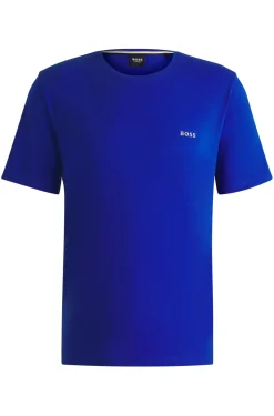 Herren Boss Regular-Fit T-Shirt aus Stretch-Baumwolle mit Logo-Stickerei