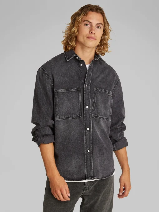 Herren Calvin Klein Jeans Relaxed Denim Overshirt