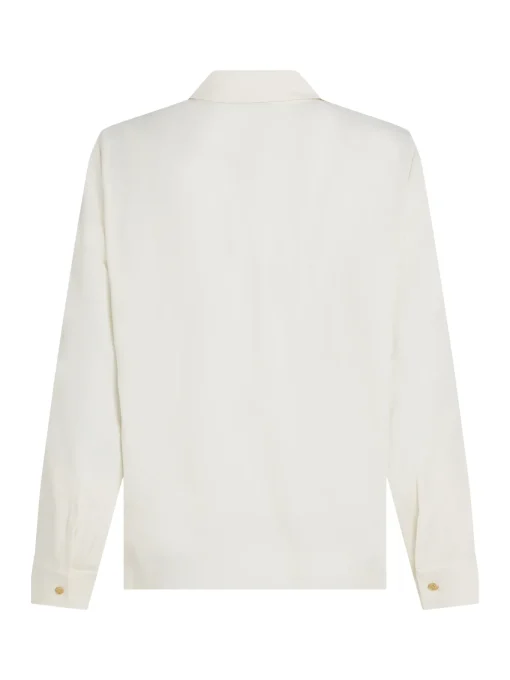 Damen Tommy Hilfiger Relaxed Fit Bluse mit verdeckter Knopfleiste
