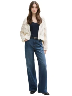 Damen Tom Tailor Denim Relaxed Fit Cardigan