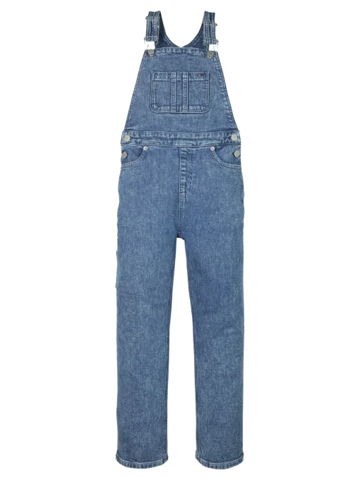 Kinder Tommy Hilfiger Relaxed Fit Carpenter-Jeans-Latzhose