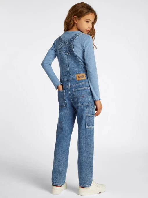 Kinder Tommy Hilfiger Relaxed Fit Carpenter-Jeans-Latzhose