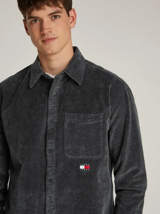 Herren Tommy Jeans Relaxed Fit Cord-Hemd