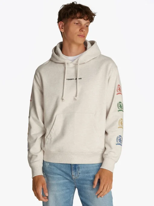 Herren Tommy Jeans Relaxed Fit Hoodie mit Grafik