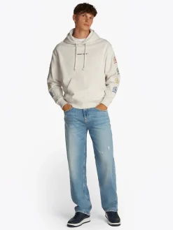 Herren Tommy Jeans Relaxed Fit Hoodie mit Grafik