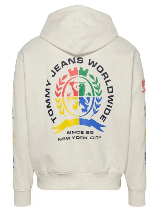 Herren Tommy Jeans Relaxed Fit Hoodie mit Grafik