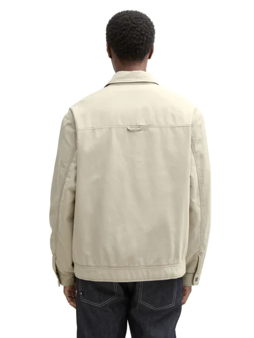 Herren Tom Tailor Denim Relaxed Fit Jacke aus Baumwolle