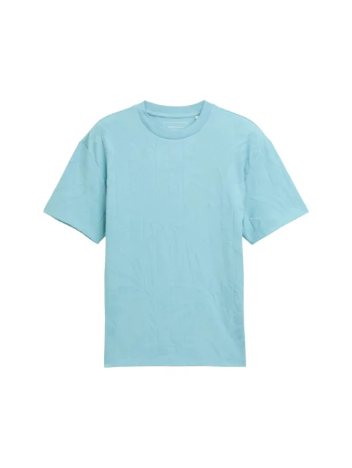 Herren Tom Tailor Denim Relaxed Fit Jacquard T-Shirt