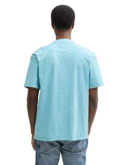 Herren Tom Tailor Denim Relaxed Fit Jacquard T-Shirt